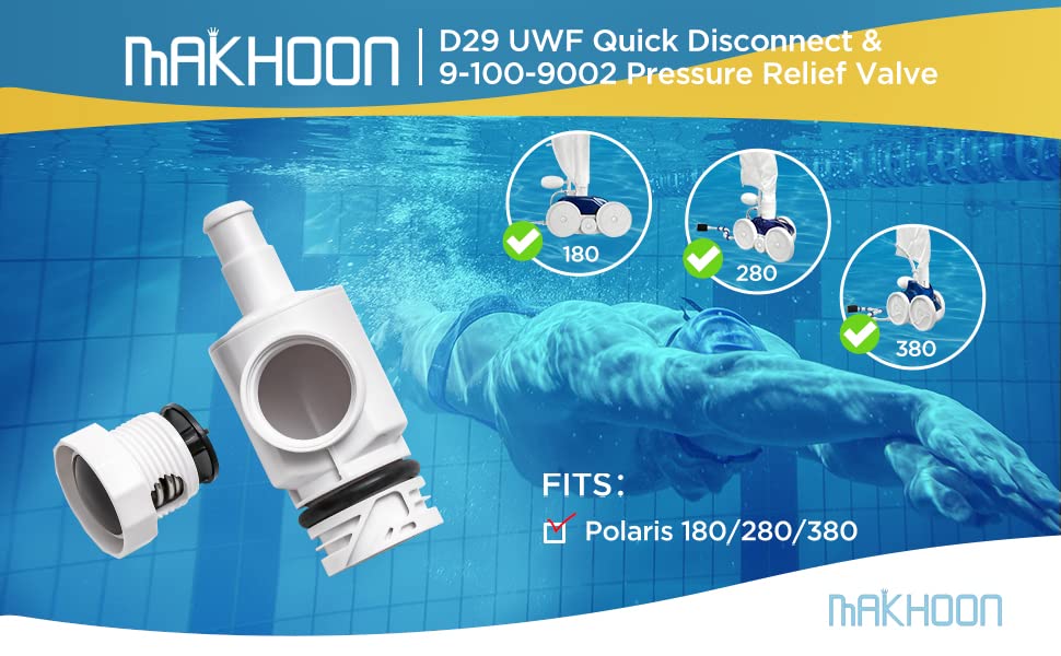 MAKHOON 9-100-9002 pressure relief valve closeup showing enhanced flow control