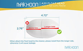 MAKHOON A20 float head compatible with Kreepy Krauly line, LL105 and LX2000 models