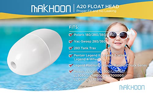 MAKHOON A20 float head for Polaris 360, helps maintain debris pickup quality