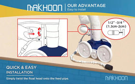 MAKHOON A20 float head for spa LL105PM, supports reliable spa maintenance