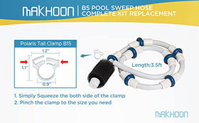Makhoon tail scrubber for sweep hose improves edge cleaning.