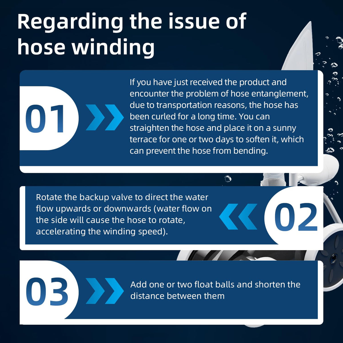 MAKHOON hose-management helps prevent tangling
