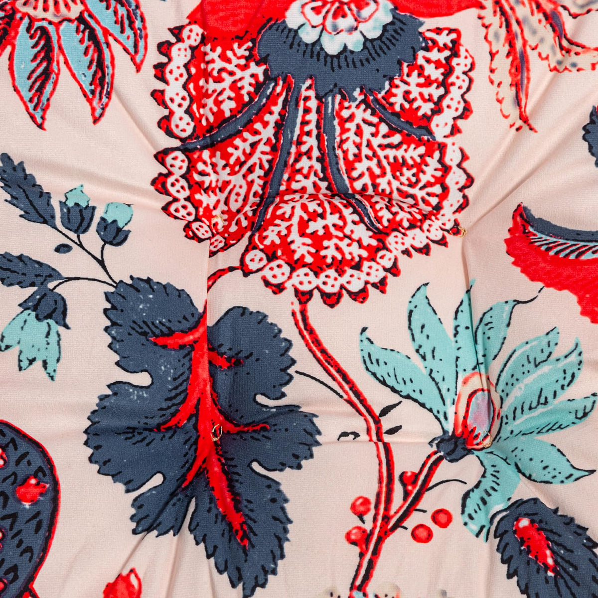 Makimoo blue-red leaves dining cushion blends style and comfort