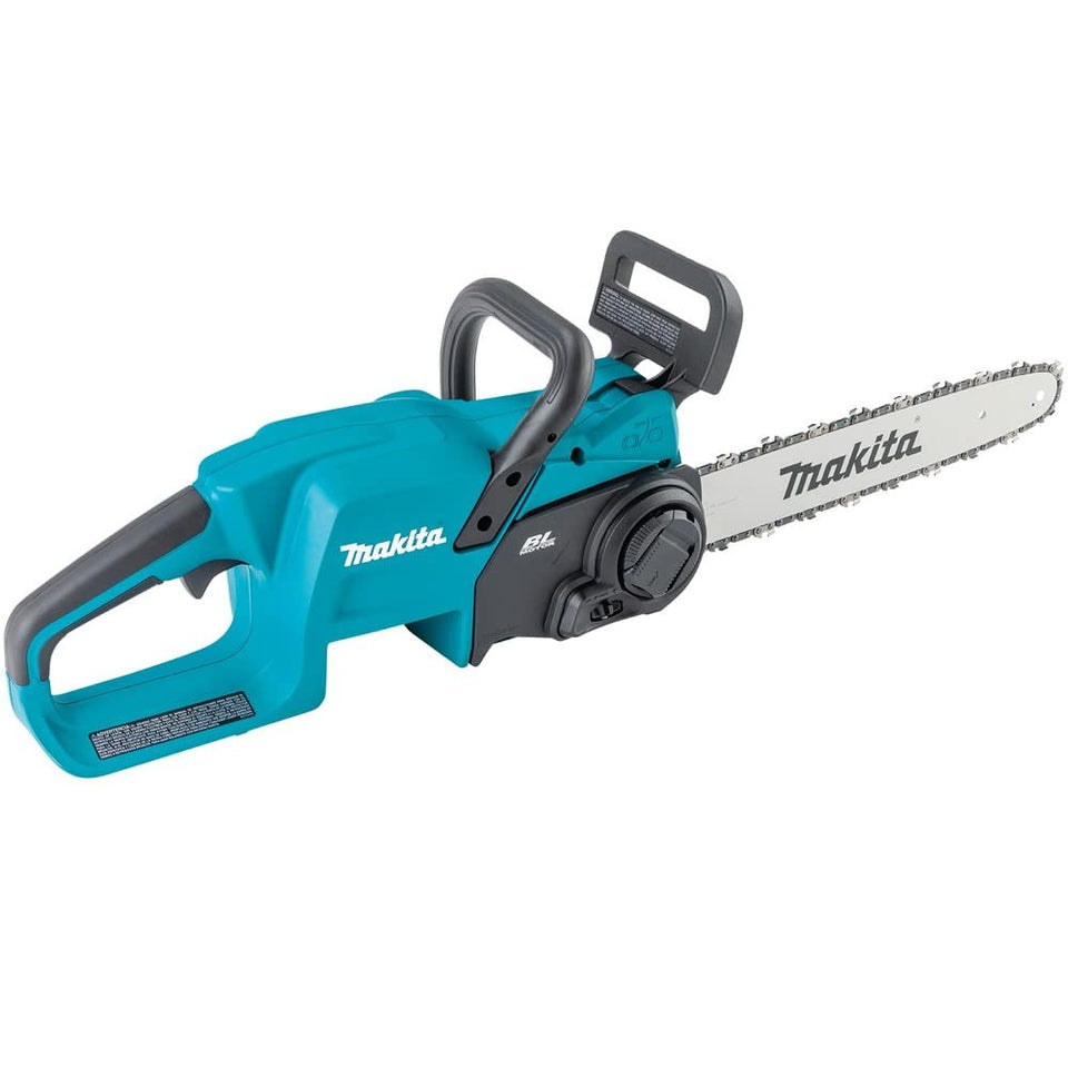 Makita XCU11Z 14-inch guide bar enables efficient, emissions-free cutting.