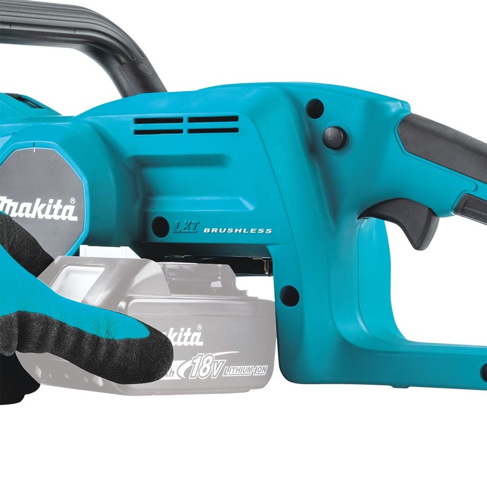 Makita XCU11Z brushless motor delivers high torque for demanding cuts.