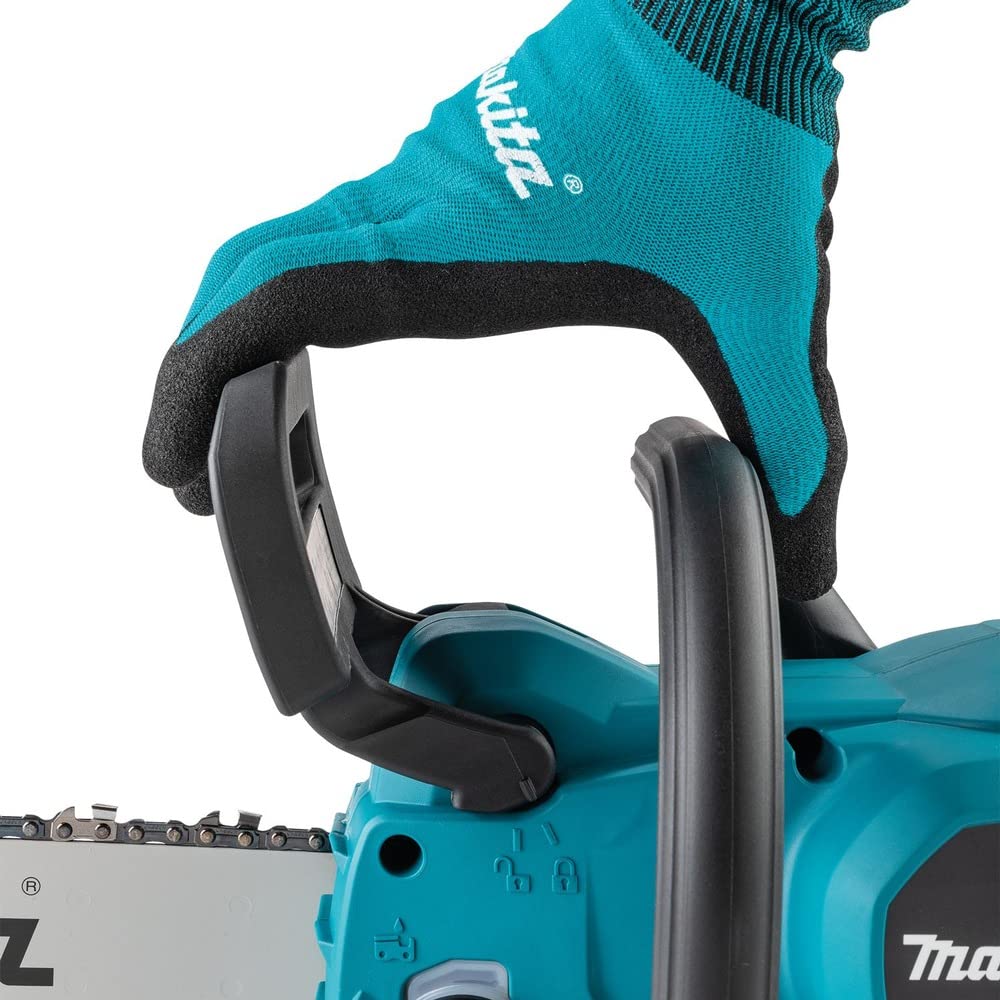 Makita XCU11Z tool-less chain adjustment eases maintenance.