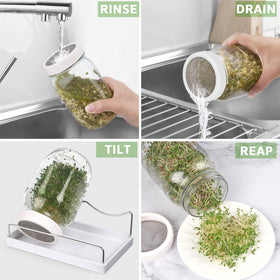 Malastar unbreakable drip tray catches draining water neatly.