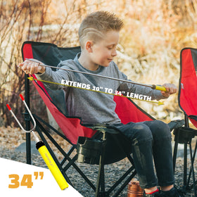 MalloMe sticks show colorful handle tips to identify sticks and boost safety