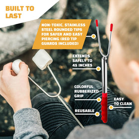 MalloMe colorful handles help kids identify their sticks quickly.