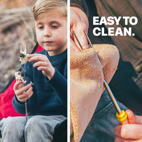 MalloMe easy-clean stainless steel sticks after use