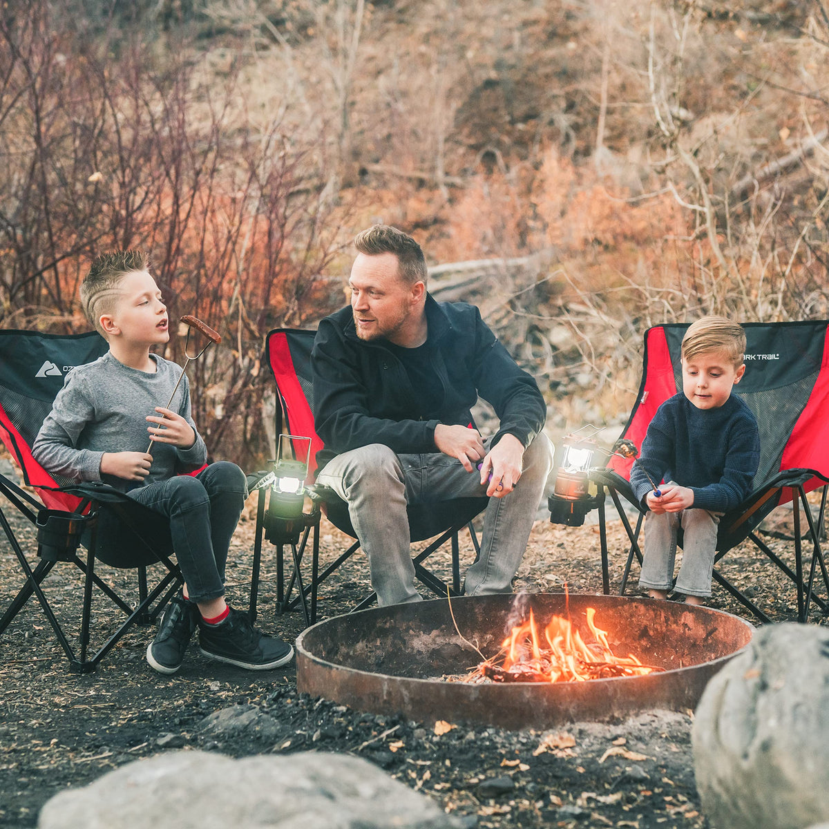 MalloMe smores sticks ideal for roasting hot dogs by the fire