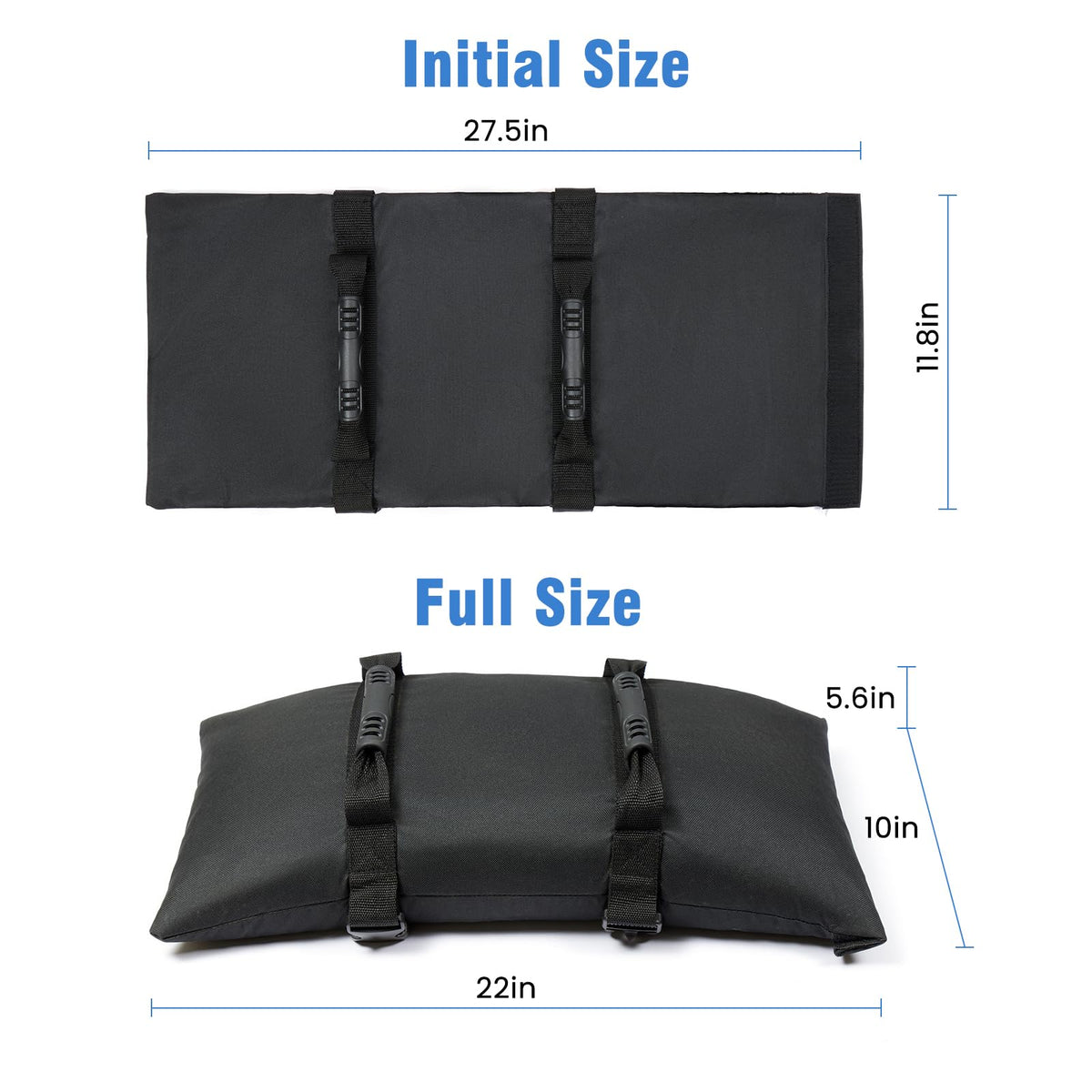 Malomke two soft-grip handles simplify lifting, dragging, and positioning