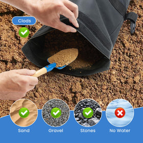 Malomke buckle slots connect bags for enhanced stability during windy conditions
