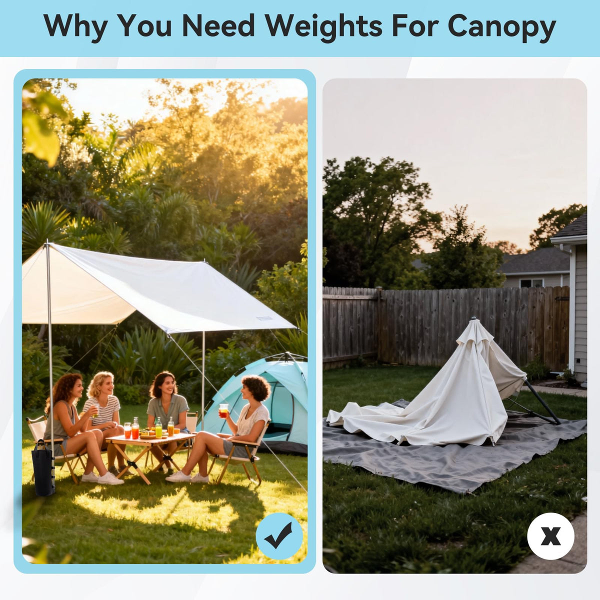Malomke four-pack design aids portable outdoor setup for events.