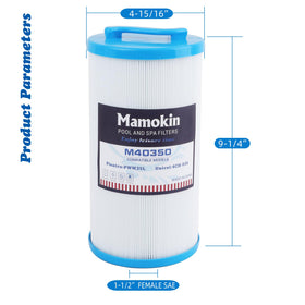 Mamokin 4CH-935 spa filter compatibility list shows model coverage