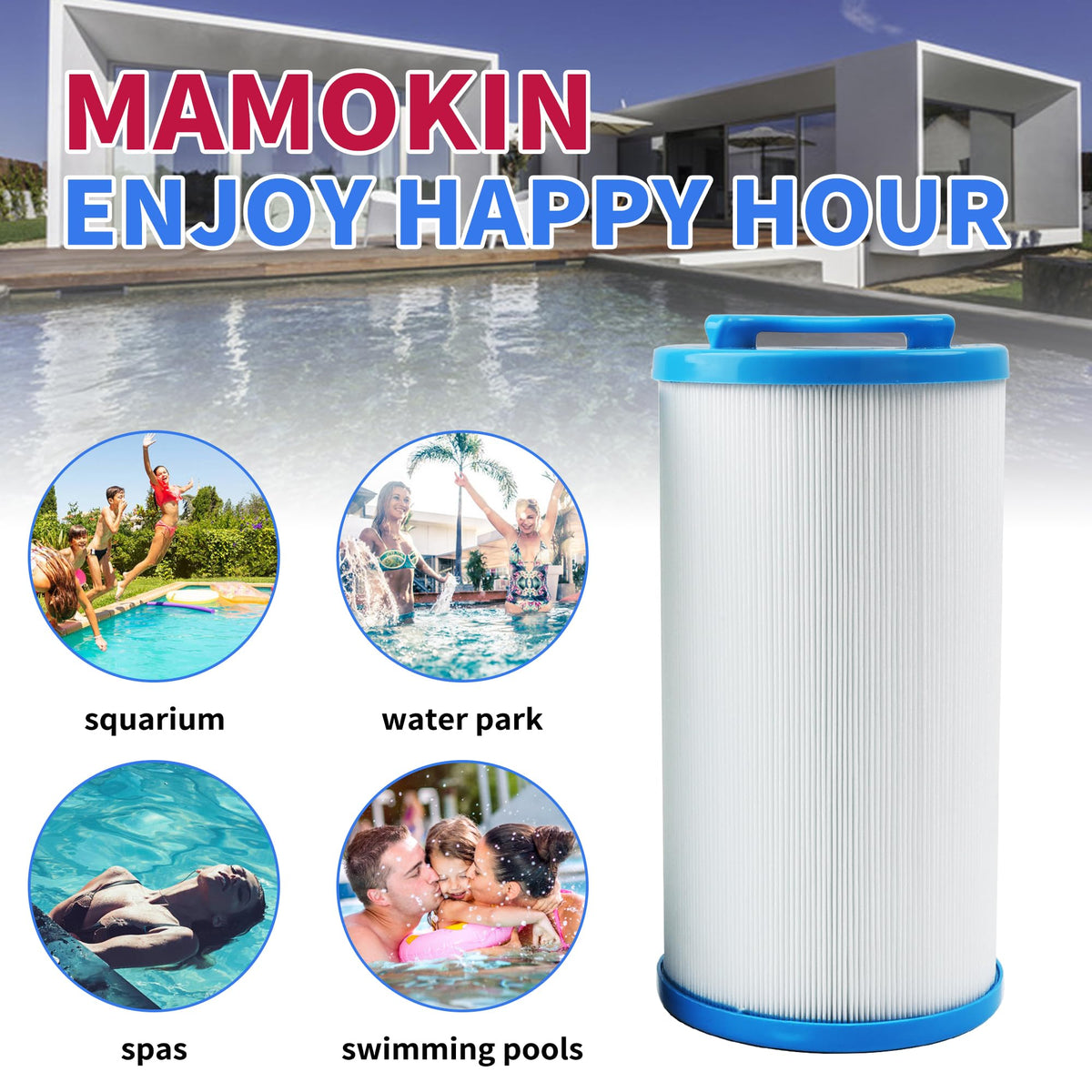 Mamokin 4CH-935 spa filter long life design for extended use