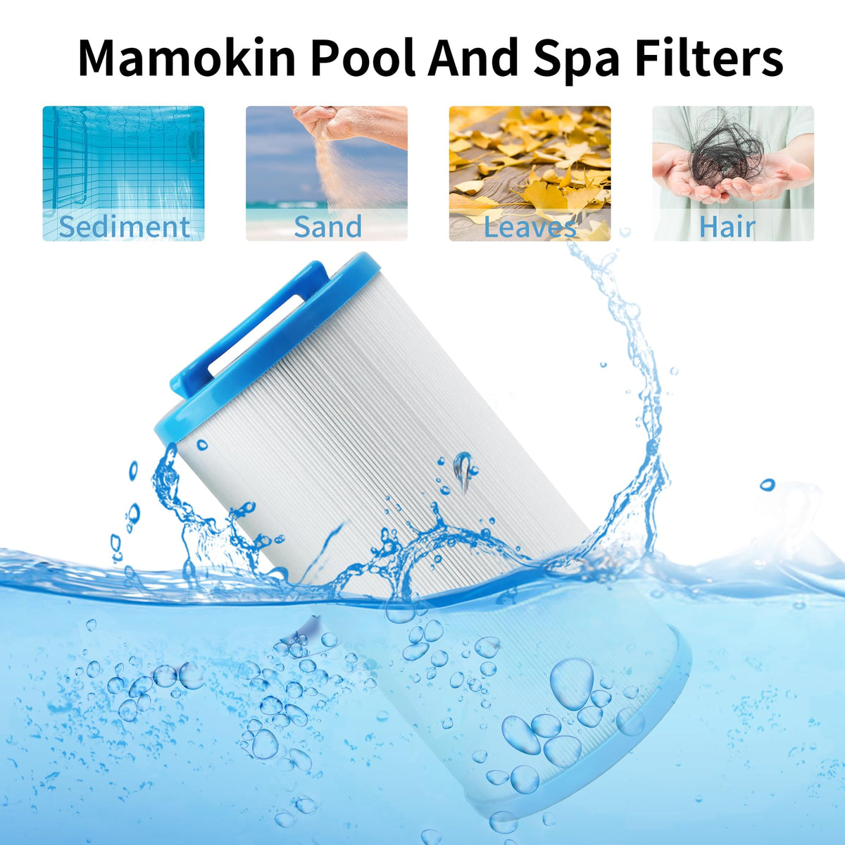 Mamokin 4CH-935 spa filter trilobal fabric for better filtration