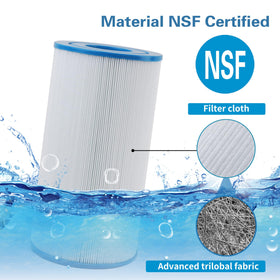 Mamokin C-4335 spa filter back view with durable construction