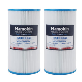 Mamokin C-4335 spa filter front view showing compact design for easy maintenance