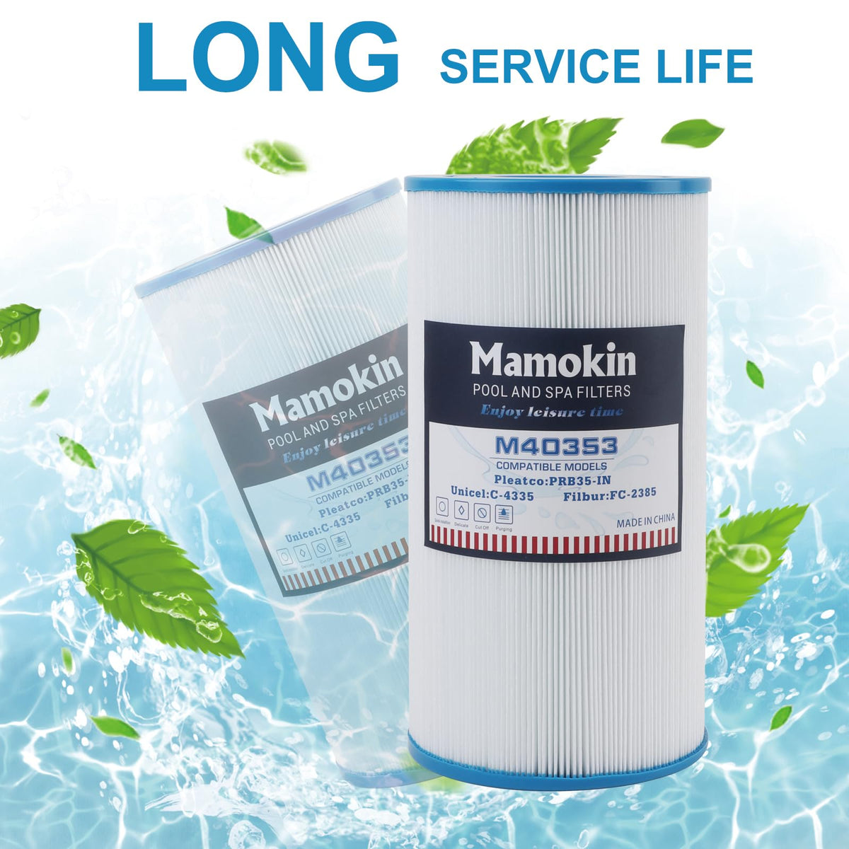 Mamokin C-4335 spa filter washable design for simple upkeep
