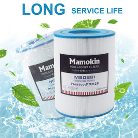 Mamokin long-life filter design image emphasizes durability.