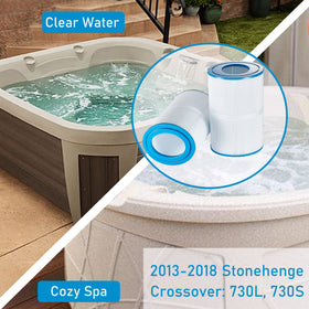 Mamokin oval spa filter design supports long service life in hot tubs