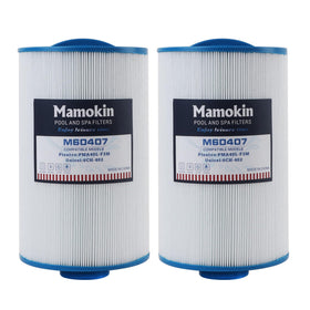 Mamokin 6CH-402 spa filter front view with easy-grip handle for quick replacement.