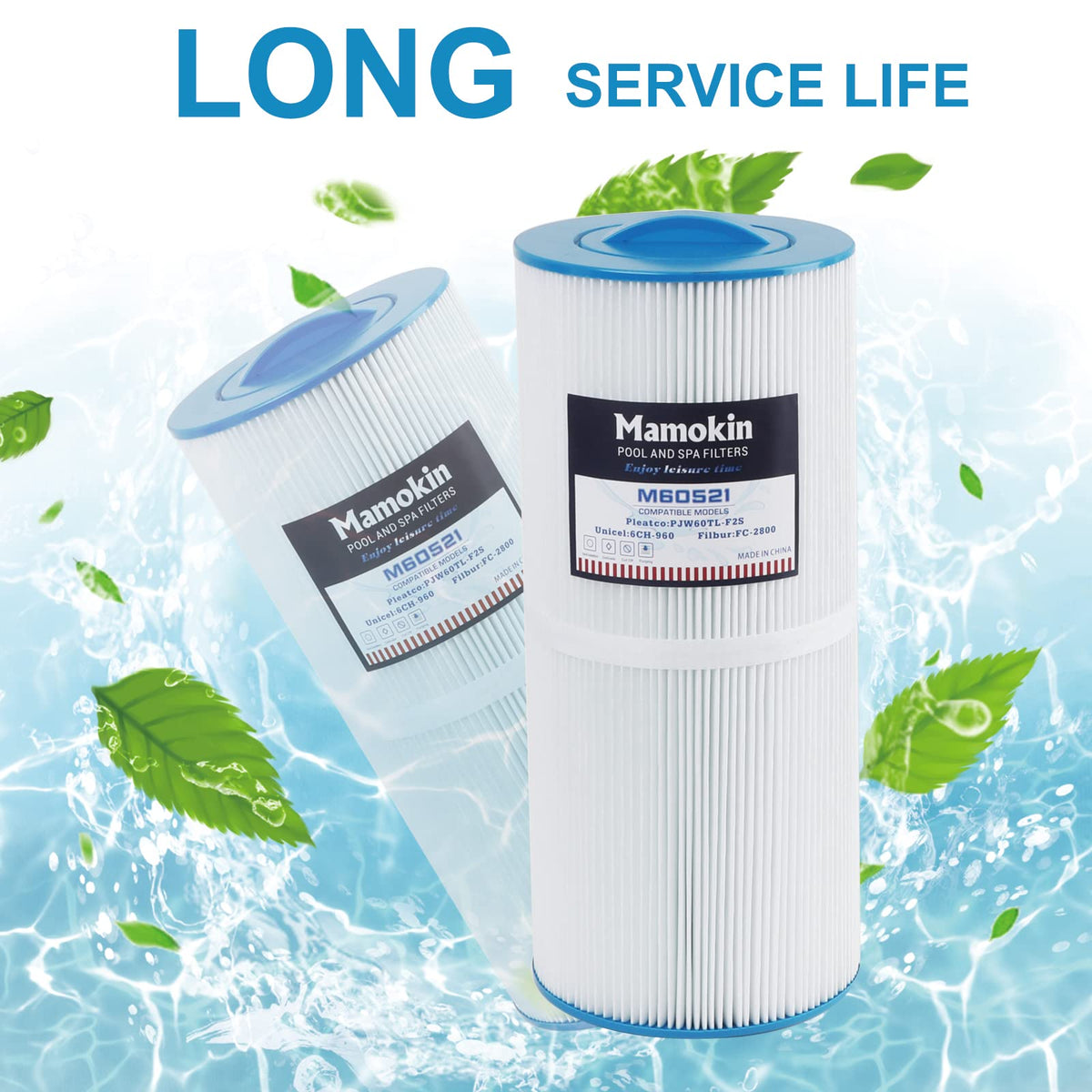 Mamokin spa filter 6CH-960 trilobal fabric for durable filtration