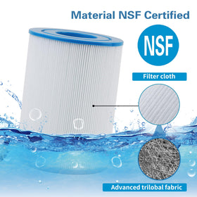 Mamokin C-4405 spa filter with open top and bottom for simple installation
