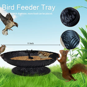 Manlikamu ground feeder with mesh bottom promotes dry seeds and drainage.