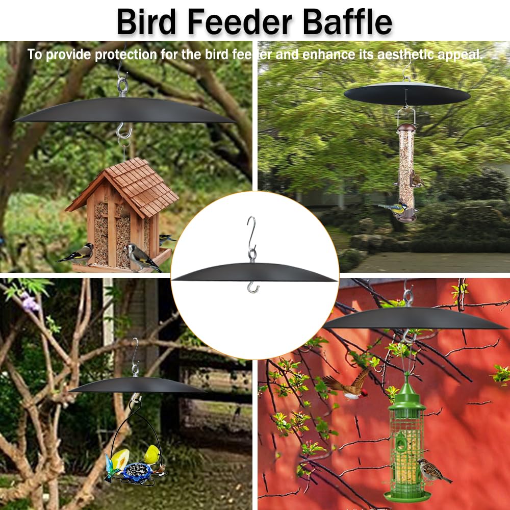 Manlikamu weather guard cover keeps outdoor feeders dry during showers.