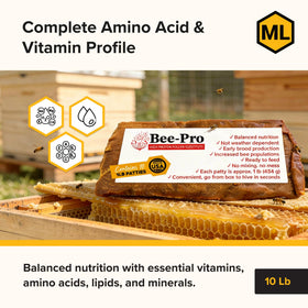 Mann Lake Bee-Pro Patties with nurse bees supporting digestion