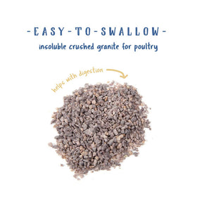 Manna Pro crushed granite grit close-up for natural grinding.