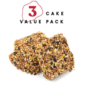 Manna Pro Mealworm Medley Cake three-pack offers convenient daily rewards for flocks.
