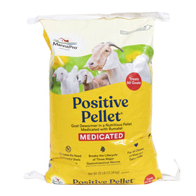 Manna Pro Positive Pellet Goat Dewormer bag front view for easy feeding