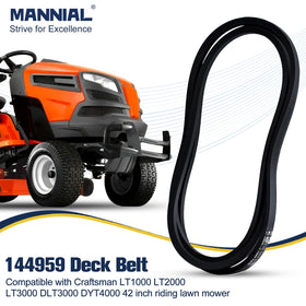 Mannial 144959 belt dimensions indicate a precise 1/2 inch by 95 inch fit