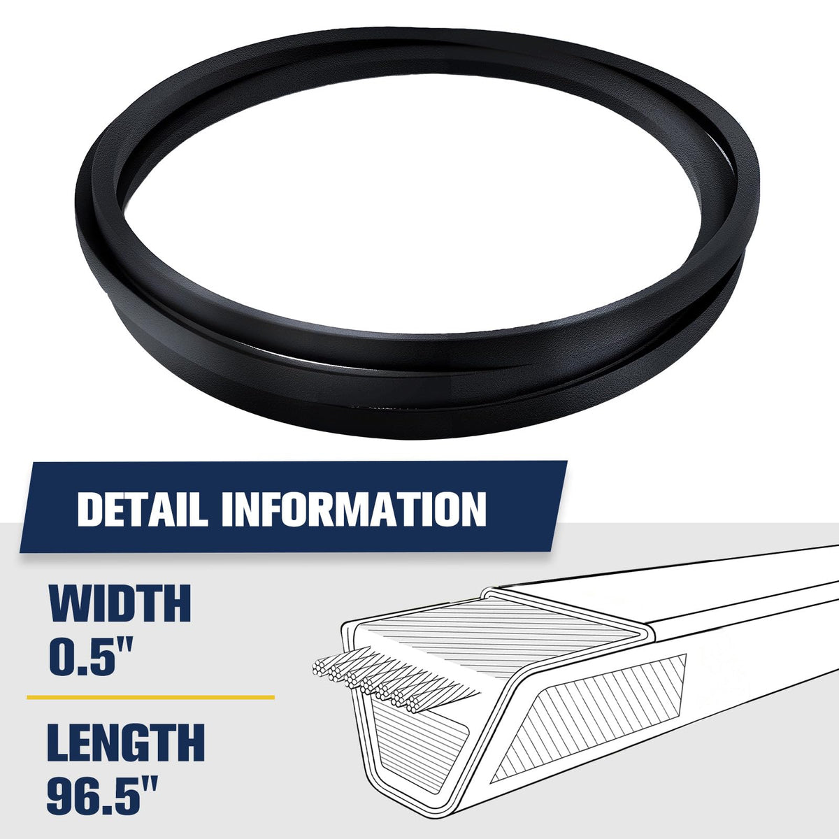 Mannial 954-04060B deck belt ensures reliable drive