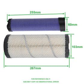 Mannial Kawasaki air filter 11013-7020 promotes optimal airflow