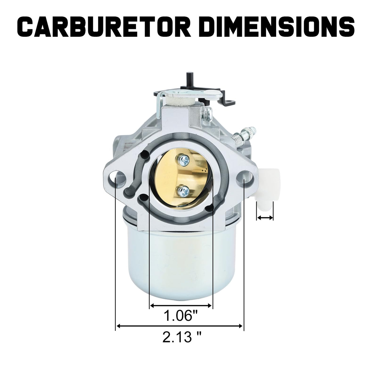 Mannial fuel filter included to support steady fuel flow during mowing