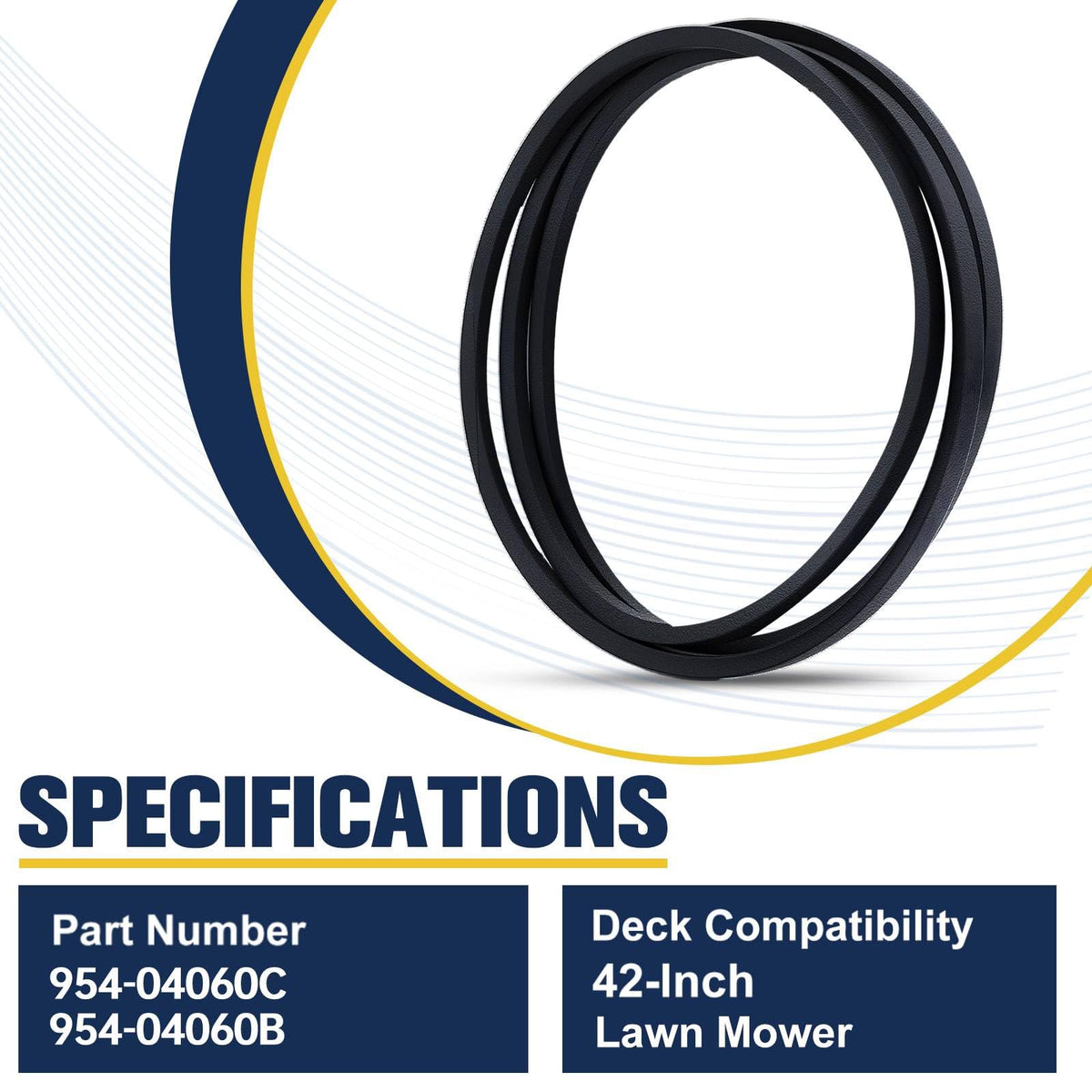Mannial pony 42 deck belt compatible with Troy-Bilt 42 inch mowers