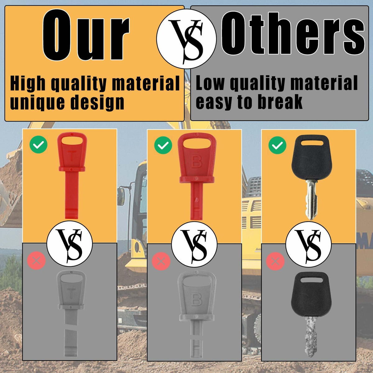 MANUTEX Cub Cadet ignition key fits Cub Cadet mowers and tractors.