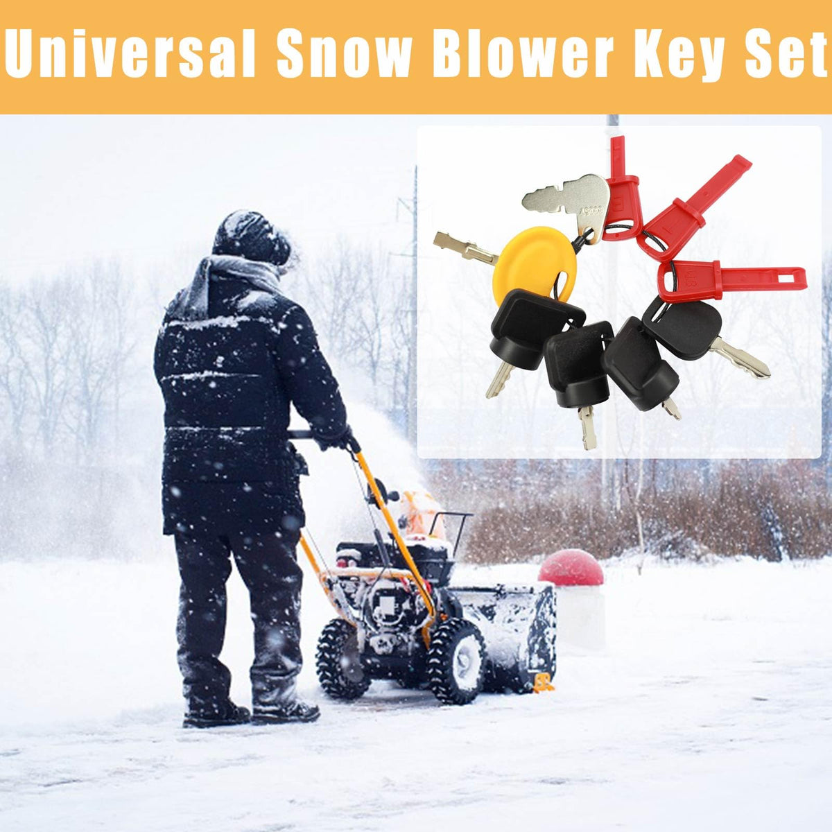 MANUTEX John Deere ignition key compatible with John Deere switches on various models.