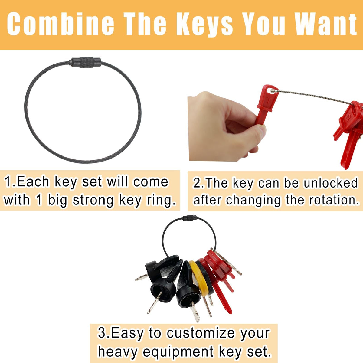 MANUTEX ST1 key versatile fit for snow blowers and mowers.
