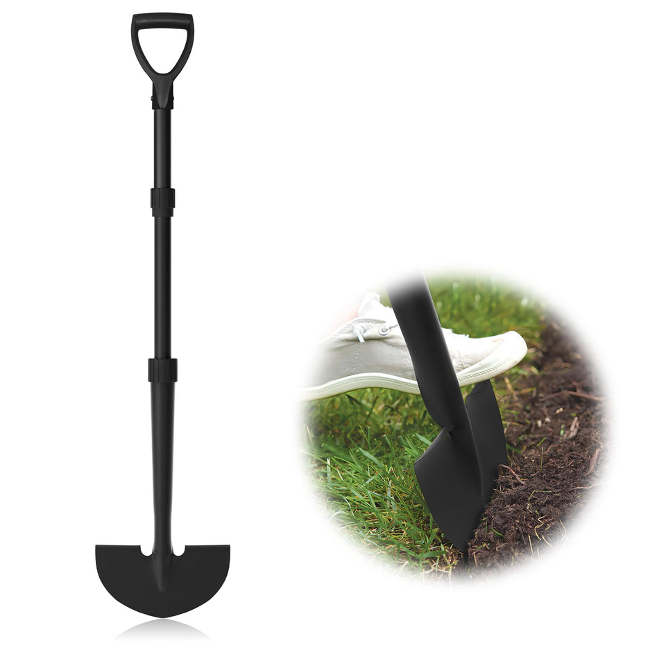 MANXRKUI Edger with half-moon blade shapes crisp garden border lines