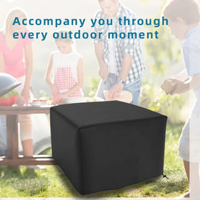 Maobutte all-season fire pit cover preserves pit appearance through seasons
