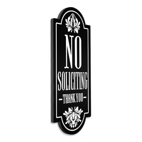 Maoerzai no soliciting sign with self-adhesive back and extra tape