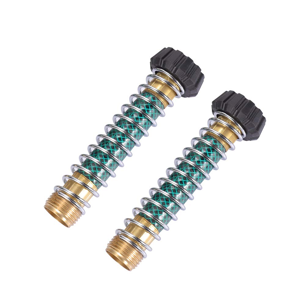 MaoFa garden hose coiled-spring protector guards hoses during irrigation