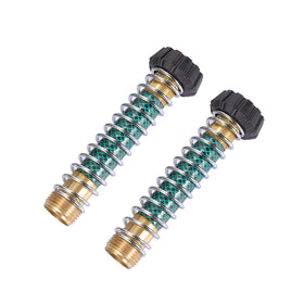 MaoFa garden hose coiled-spring protector guards hoses during irrigation