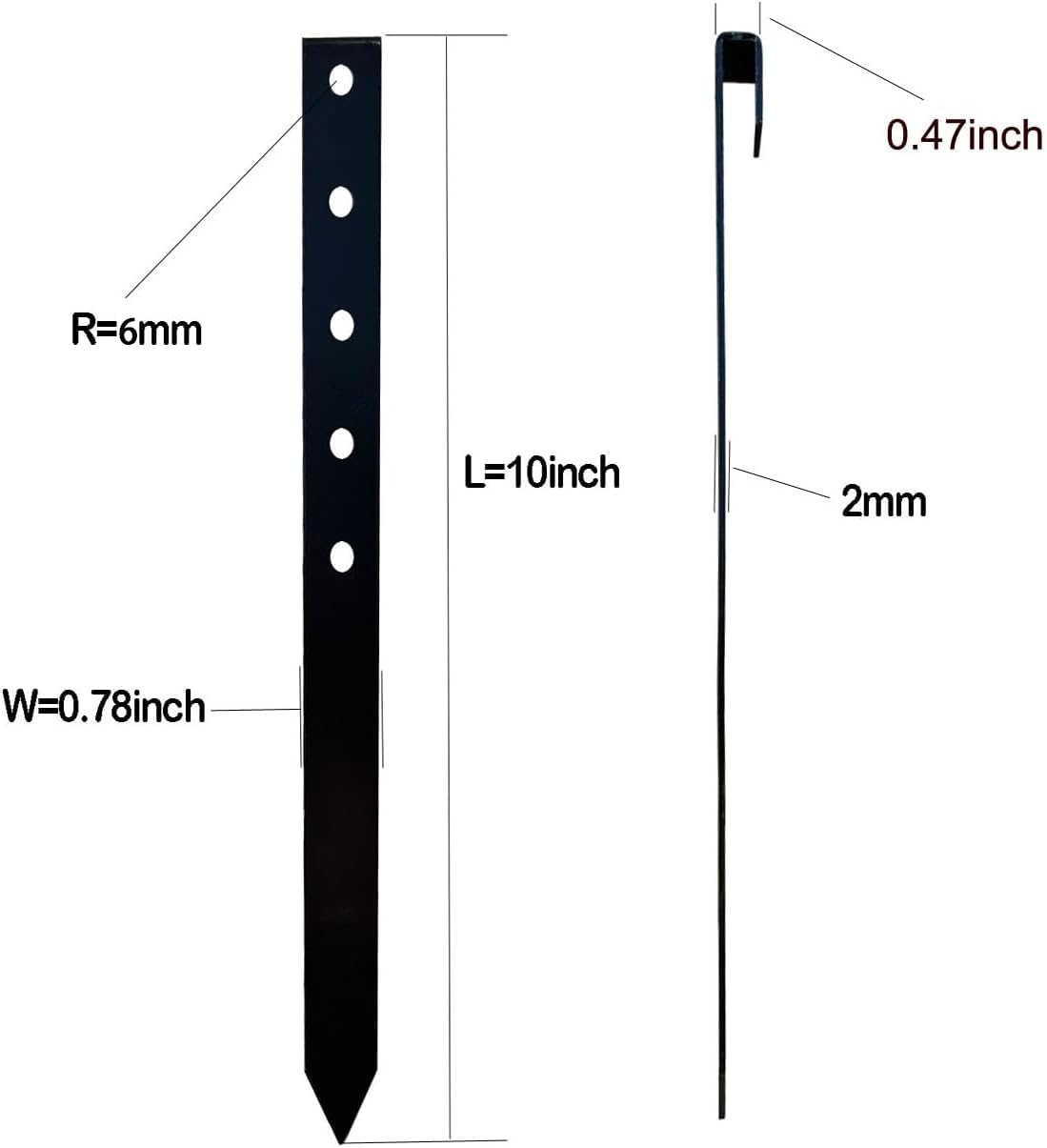 MAOMBO anchoring spikes grip terrace boards firmly for stable outdoor layouts.