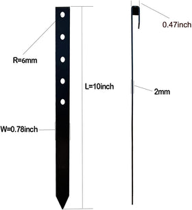 MAOMBO anchoring spikes grip terrace boards firmly for stable outdoor layouts.